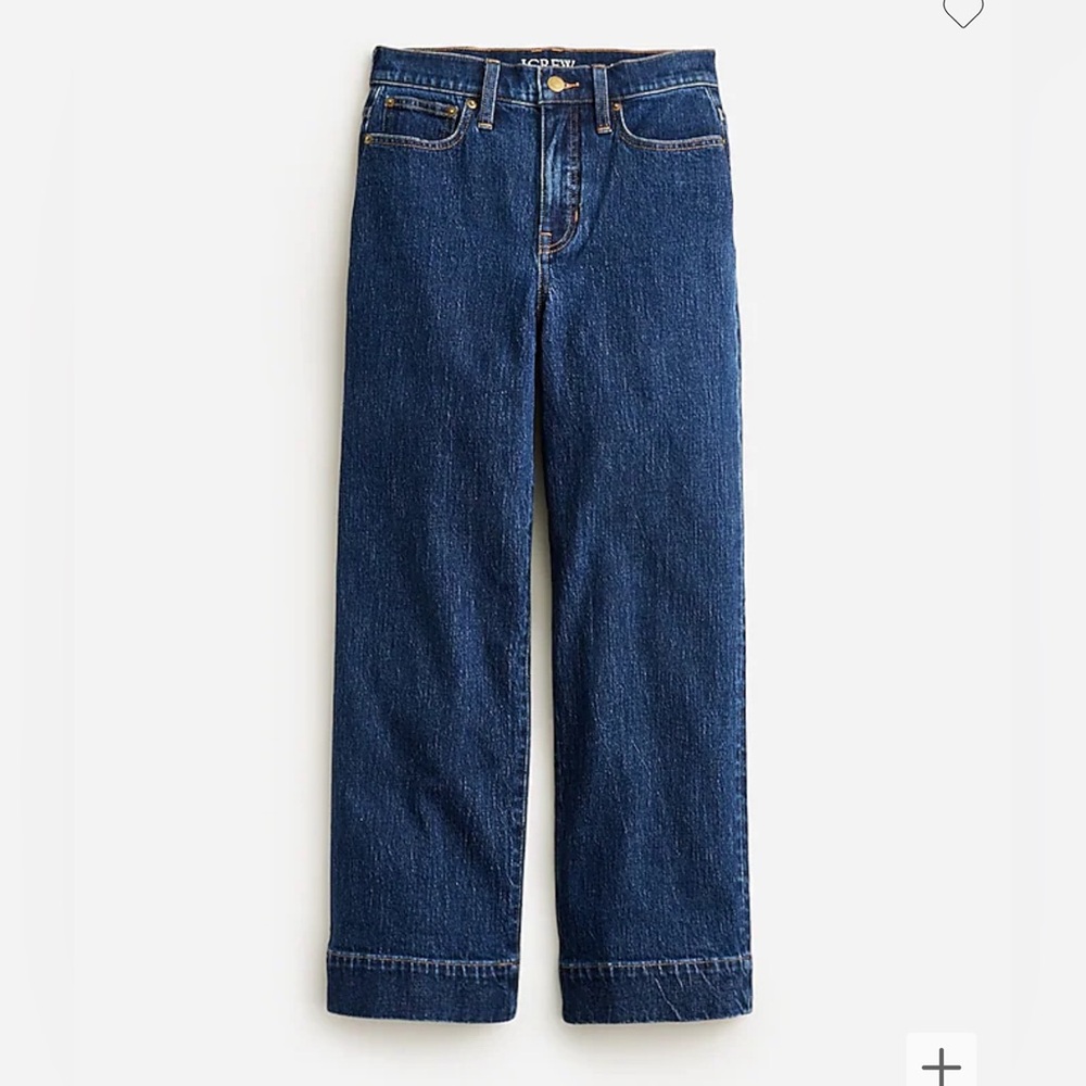 J Crew Slim Wide Leg Jean NWT Size 30 Brick Lane Wash